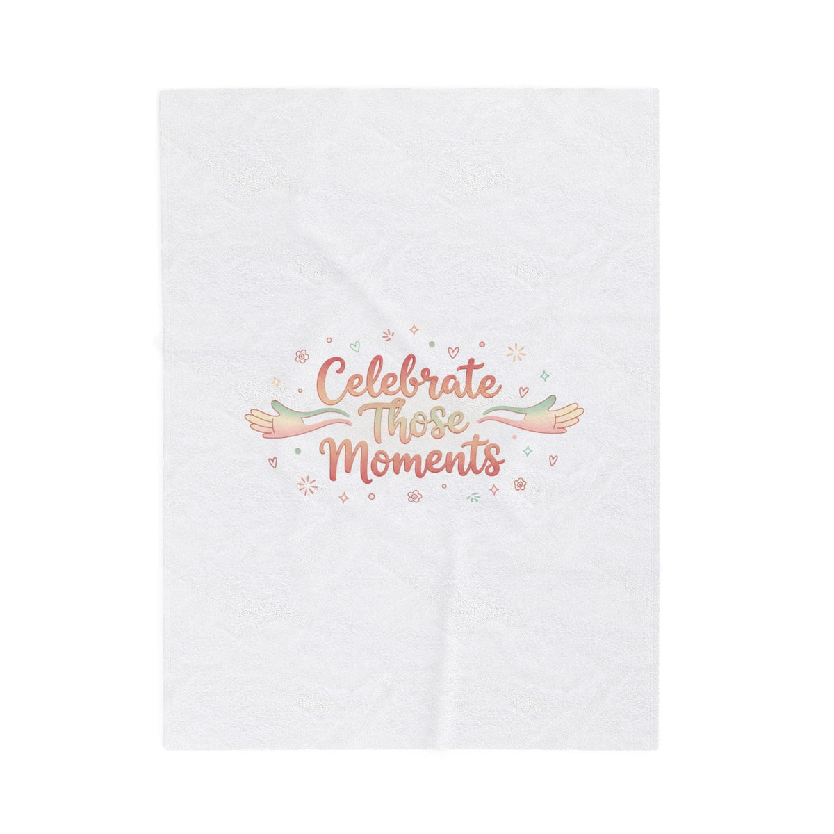 Celebrate Those Moments Velveteen Blanket | micro joy art, tiny pleasures
