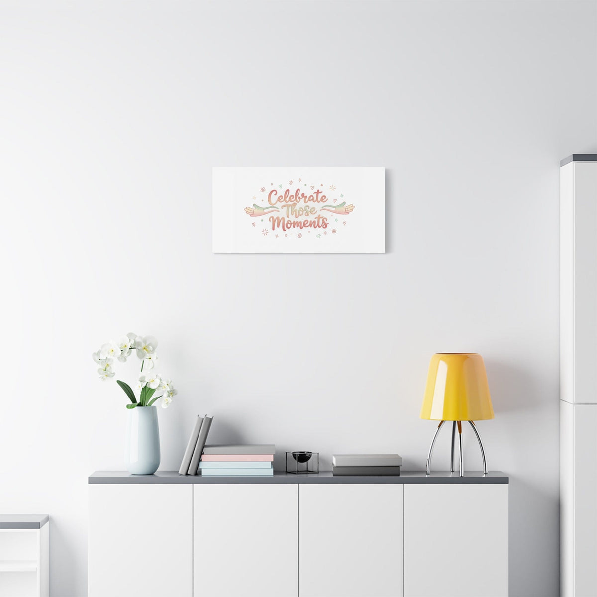 Celebrate Those Moments Canvas | micro joy art, tiny pleasures