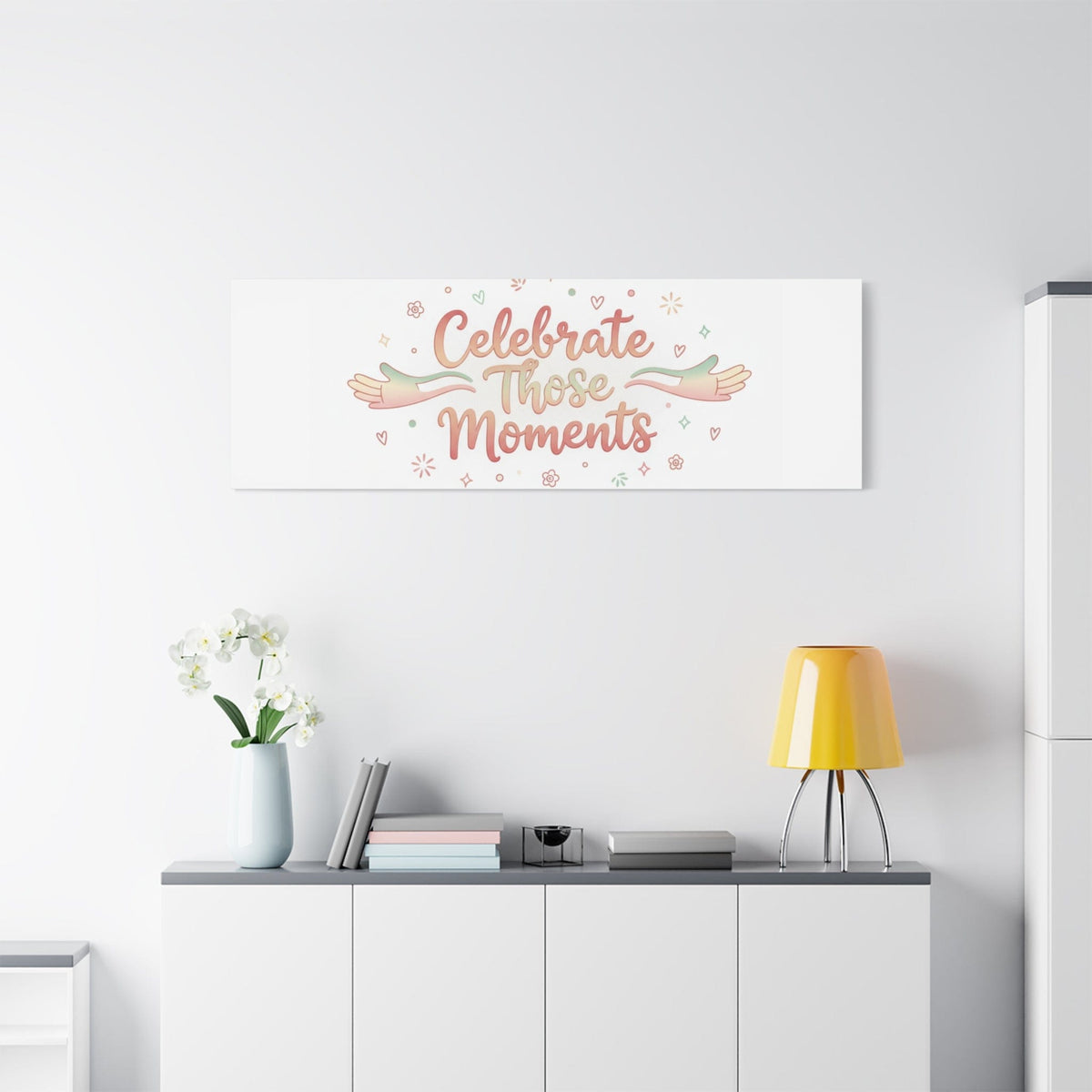 Celebrate Those Moments Canvas | micro joy art, tiny pleasures