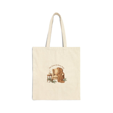 Cozy Reading Nook Tote | cozycore hygge, snuggle season canvas