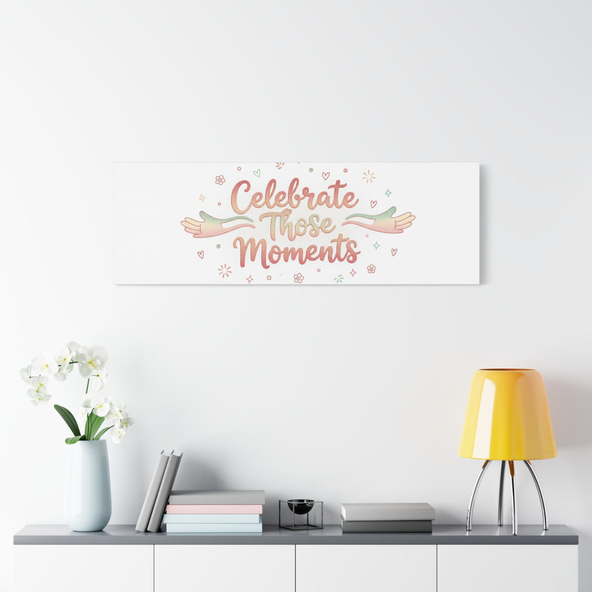 Celebrate Those Moments Canvas | micro joy art, tiny pleasures