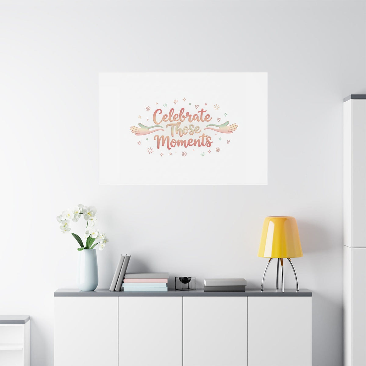 Celebrate Those Moments Canvas | micro joy art, tiny pleasures
