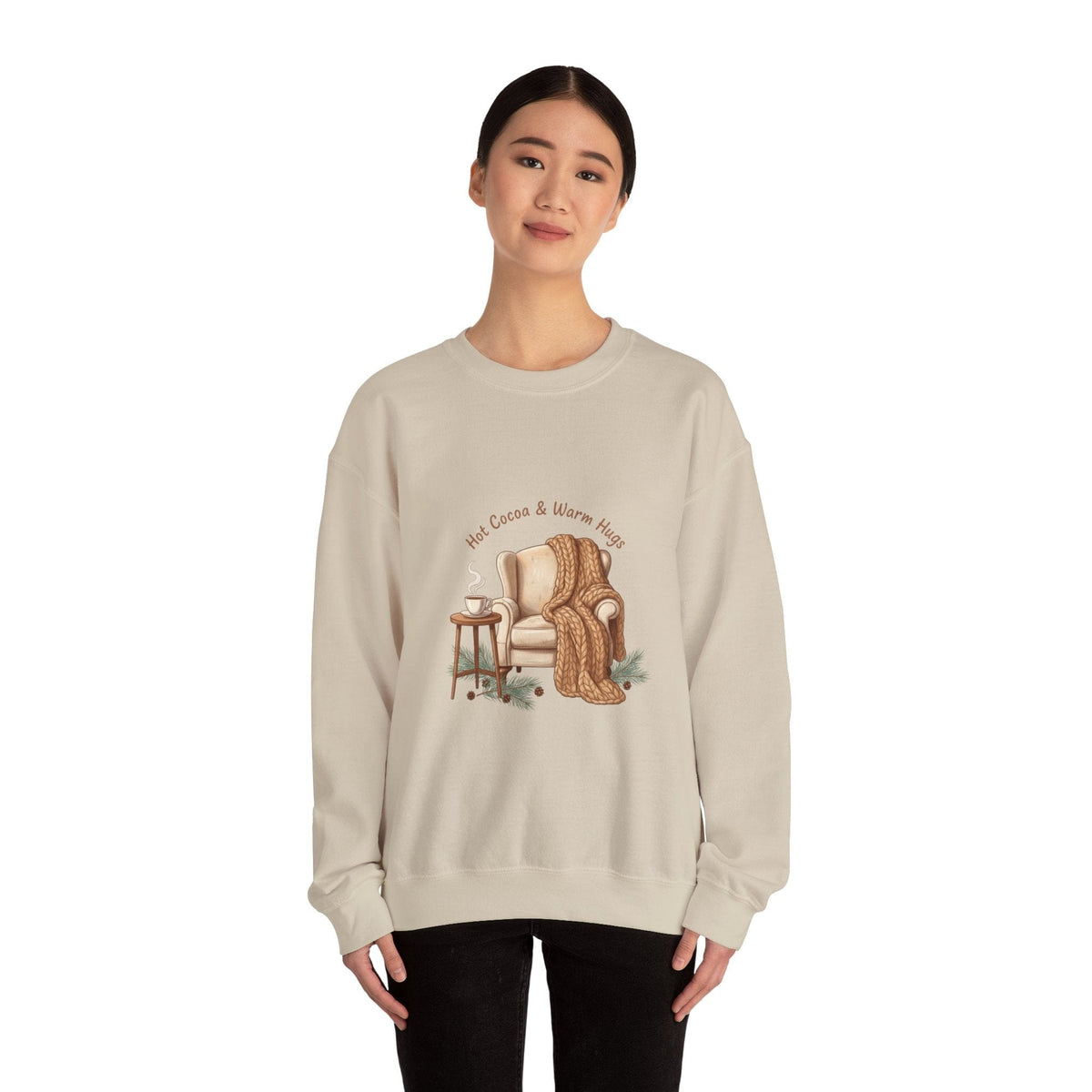 Cozy Armchair Illustration Sweatshirt | cozycore, hygge, snuggle season