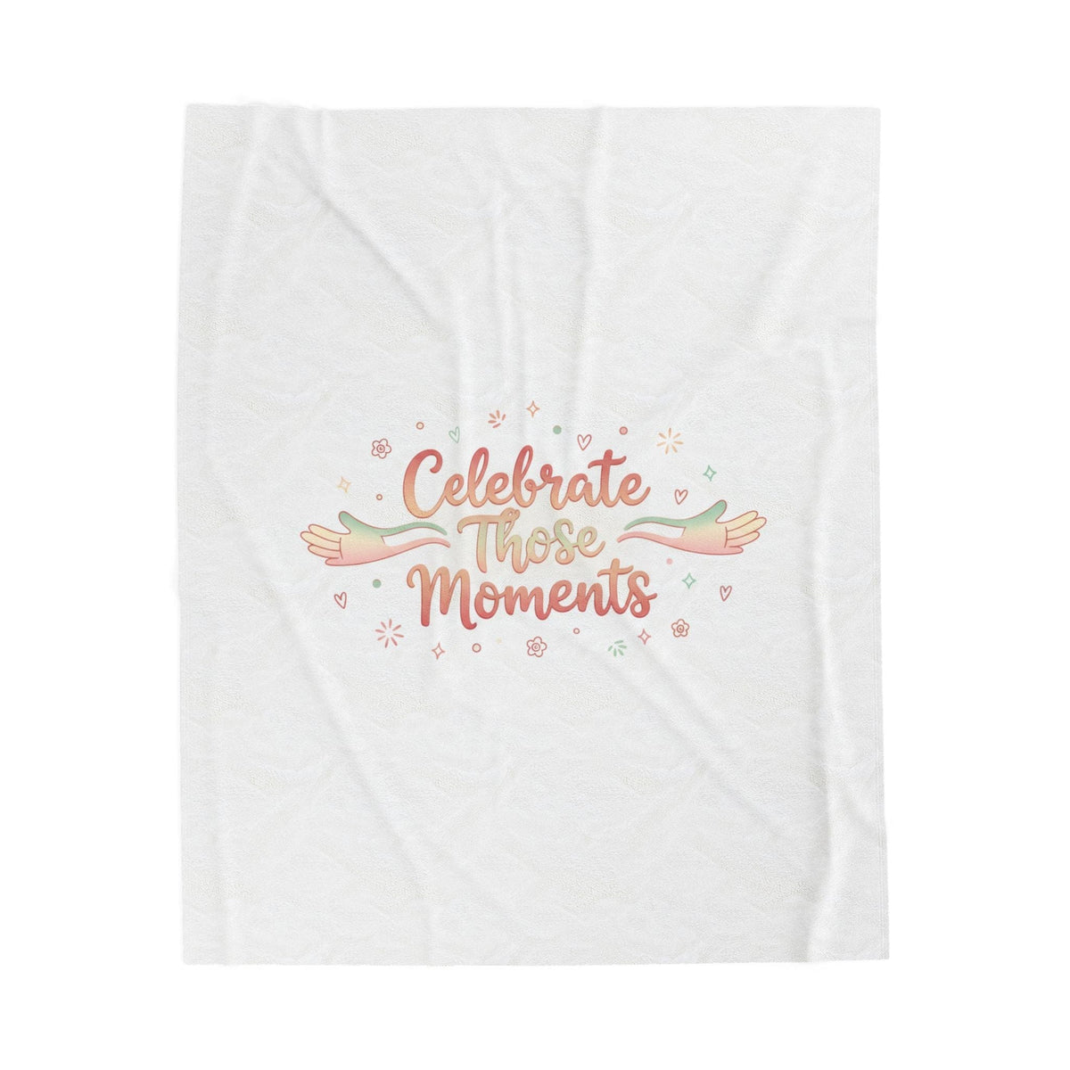 Celebrate Those Moments Velveteen Blanket | micro joy art, tiny pleasures