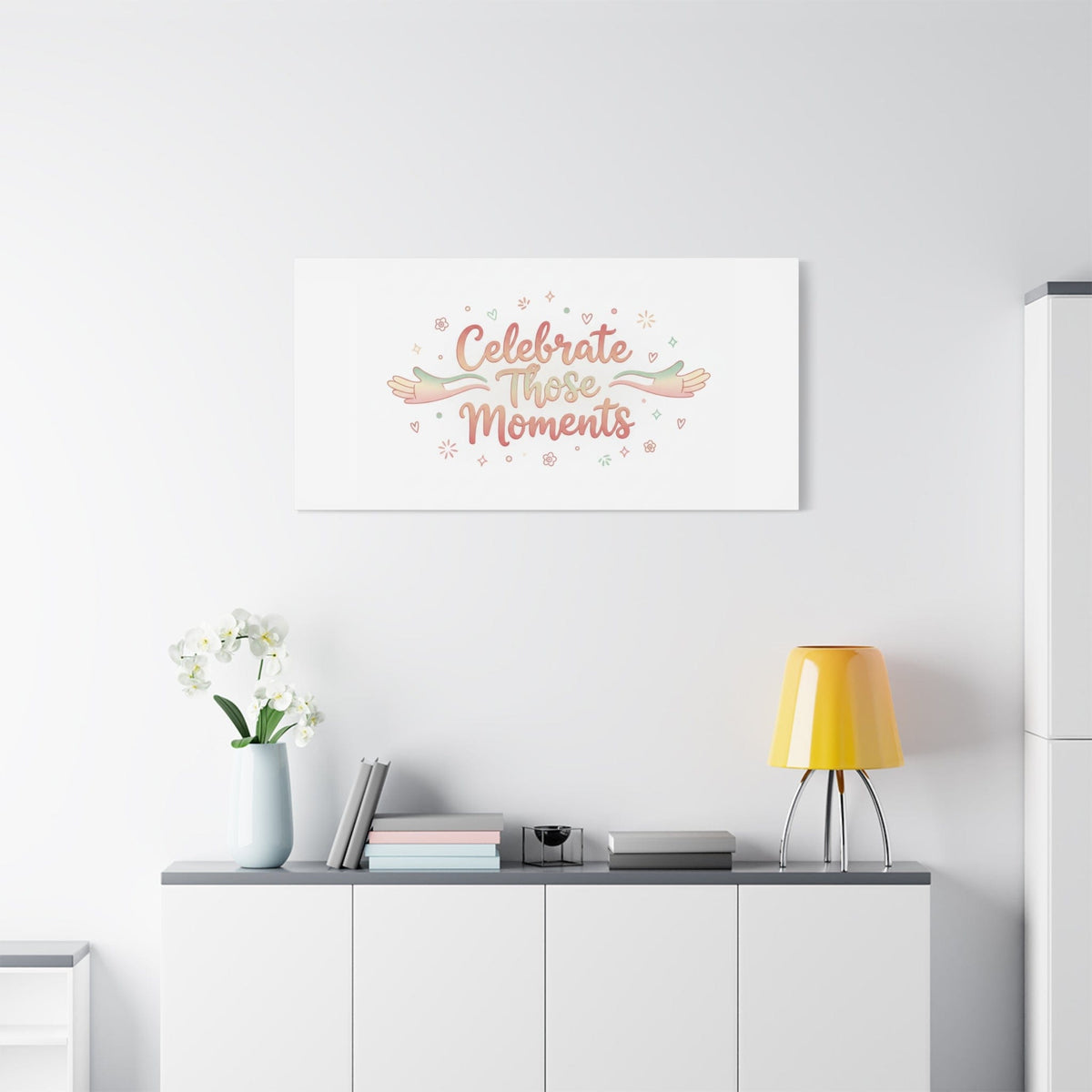 Celebrate Those Moments Canvas | micro joy art, tiny pleasures