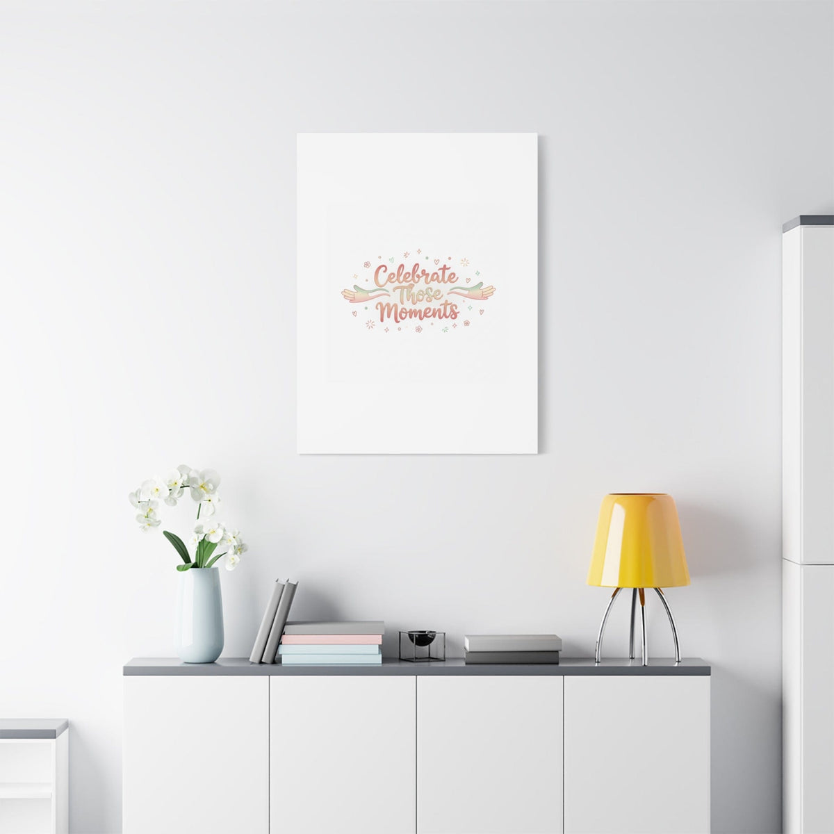 Celebrate Those Moments Canvas | micro joy art, tiny pleasures