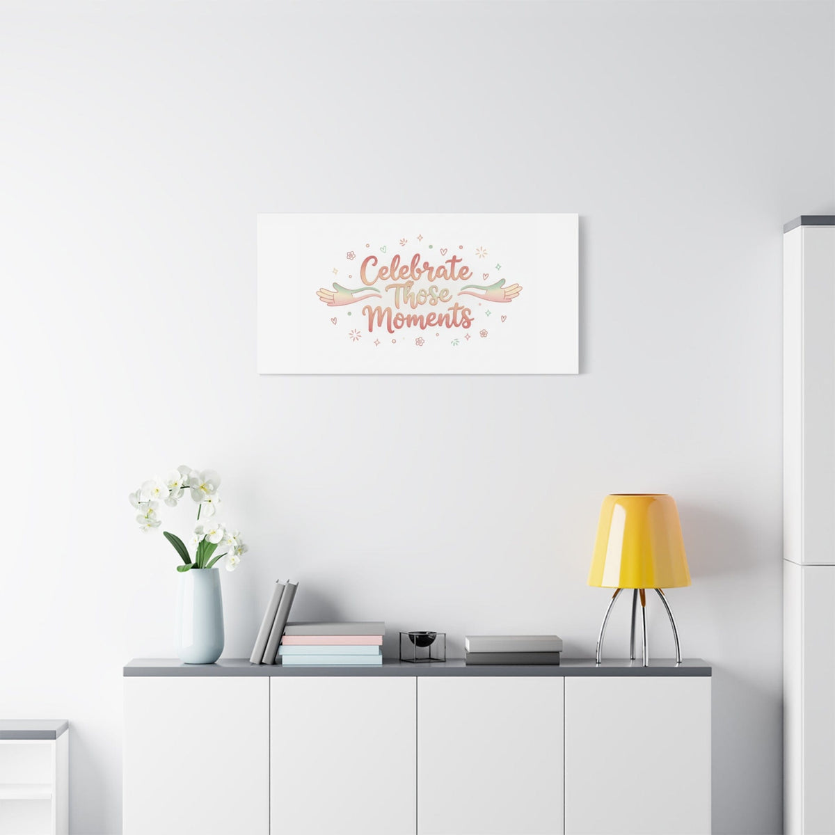 Celebrate Those Moments Canvas | micro joy art, tiny pleasures