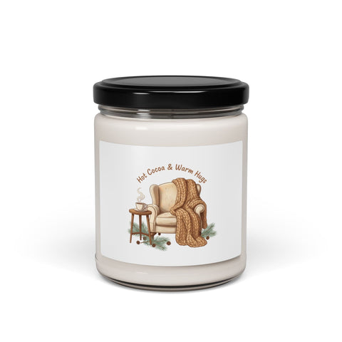 Hot Cocoa & Warm Hugs Candle | Soy Candle, cozycore hygge