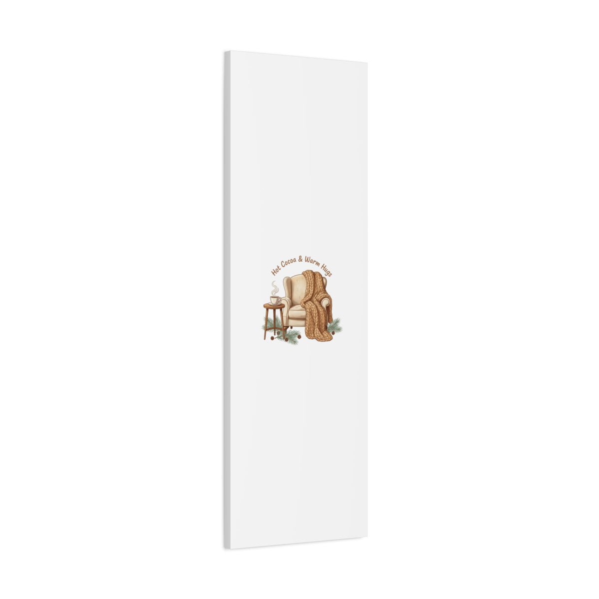 Hot Cocoa & Warm Hugs Canvas | cozycore hygge snuggle season