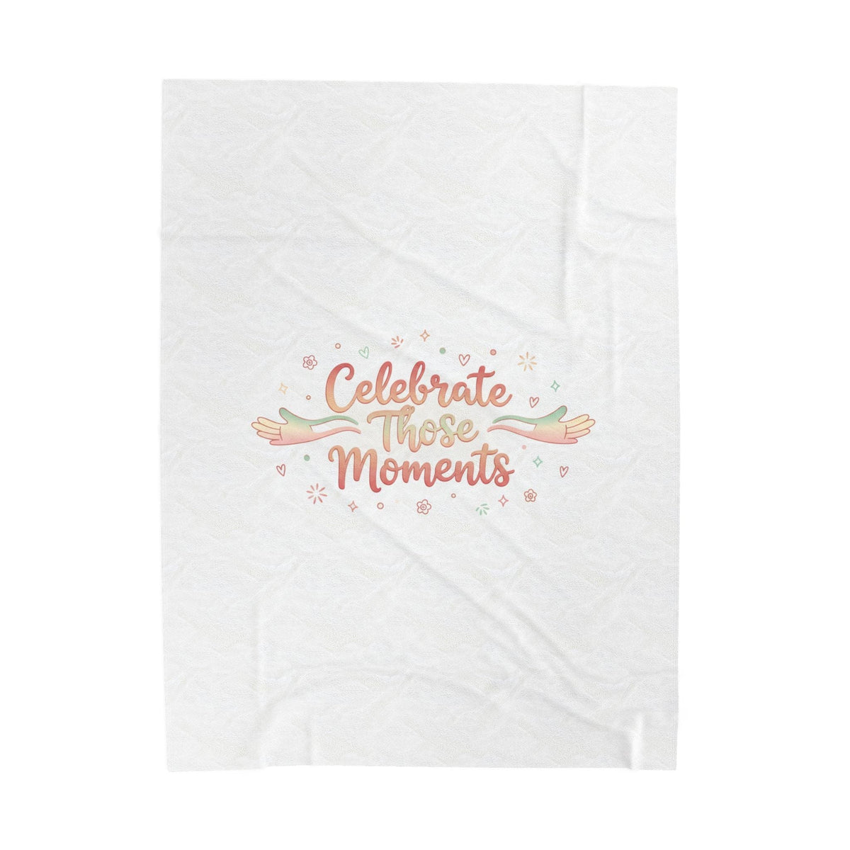 Celebrate Those Moments Velveteen Blanket | micro joy art, tiny pleasures