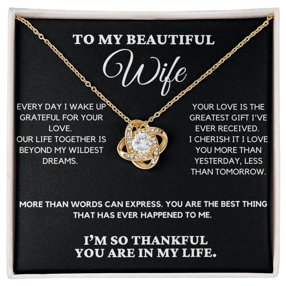 Gratitude - Love Knot Necklace