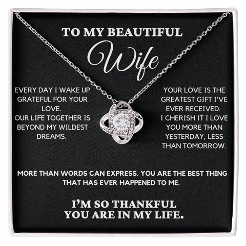 Gratitude - Love Knot Necklace