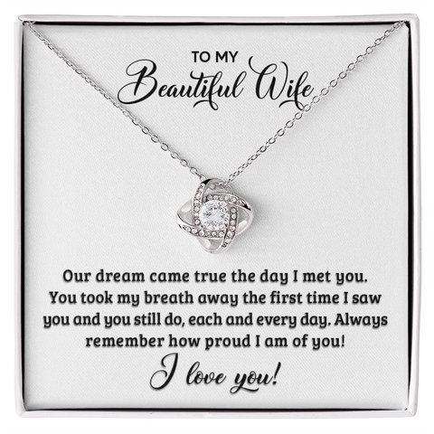 Love Knot Necklace for Wife - 