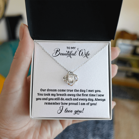 Love Knot Necklace for Wife - 