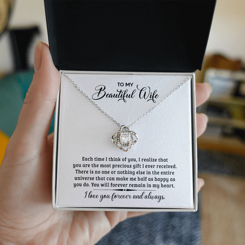 Love Knot Necklace for Wife - 