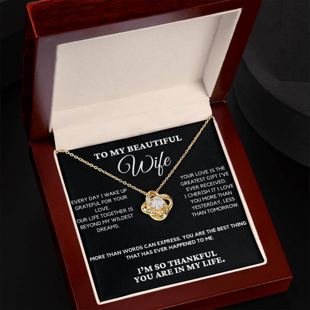 Gratitude - Love Knot Necklace